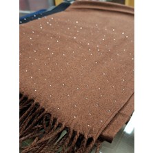 Esra Eşarp & Butik Premium Kaşmir Kumaşlı - Taşlı - Omuz Şalı