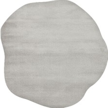 Eko Halı Zen Amorf 04 Grey Özel Şekilli Kesim Yumuşak Dokulu Hav Vermeyen Sıkı Dokuma Makine Halısı