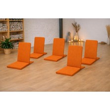 Narespor Meditasyon Sandalyesi Backjack Destekli Yer Minderi Su ve Leke Tutmaz Duck Kumaş 5 Adet