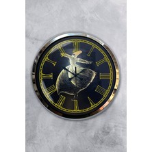 Kasva Concept Hediyelik 40 cm Krom Metal Mevlana Duvar Saati