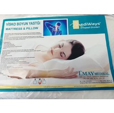 Mediways Ortopedik Visco Boyun Yastığı - Boyun Fıtığı ve Düzleşme Karşıtı Uyku Yastığı