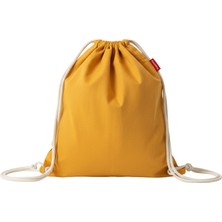 Baghashtag Baskısız Büzgülü Sarı Sırt Bez Çanta