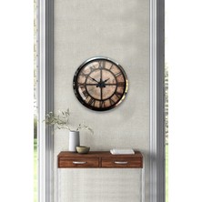 Kasva Concept Hediyelik 40 cm Krom Metal Sayısız Duvar Saati