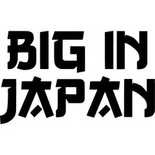 Beta Moda Hub Big In Japan Oto Sticker Siyah 30 x 18 cm