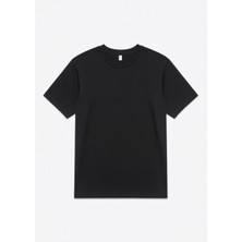 Oversize Düz Tişört %100 Pamuk 30/1 Penye Bisiklet Yaka