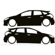 Beta Moda Hub Otomobil Tasarım Oto Sticker Model 10 Siyah 16*6 cm