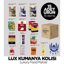 Sepet Doldur Lüks Ramazan Kolisi – 15 Ürünlü Zengin Kumanya Paketi | Erzak & Gıda Kolisi