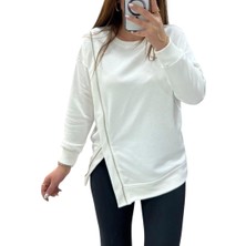 Phuti Fermuar Detaylı Sweatshirt