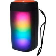 Bategen Bluetooth Hoparlör Rgb Işıklı USB Tf Fm Radyo Kablosuz Speaker