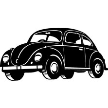 Beta Moda Hub Klasik Arabalar Model 2 Oto Sticker 30 x 15 cm