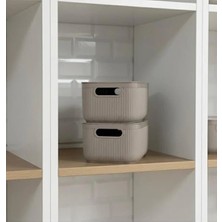 Milena Life 2,4 Lt Kapaklı Çok Amaçlı Saklama Kutusu – 2 Adet Plastik Düzenleyici Organizer