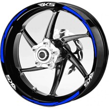 Beta Moda Hub Motosiklet Jant Şeridi Rks Mavi Sağ-Sol/ön-Arka