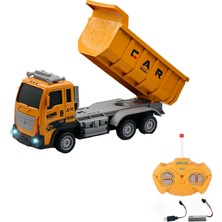 Giffy Uzaktan Kumandalı Şarjlı Full Fonksiyon Işıklı Inşaat Makineleri 27 Mhz 1:16 Ölçek (Kepçe-Kamyon-Vinç-Beton Mikseri)