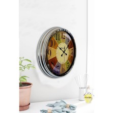 Kasva Concept 40 cm Krom Metal Westclox Duvar Saati Hediyelik