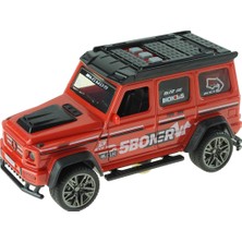 Mixoyuncak Oyuncak G Kasa Jep Işıklı Sesli Duman Çıkaran Sürtmeli Suv Kırmızı