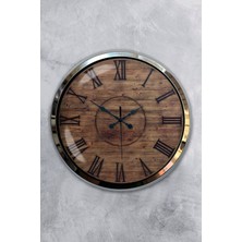 Kasva Concept Hediyelik Dekoratif 40 cm Krom Metal Ayasofya Cami Duvar Saati