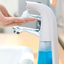 Sensörlü Köpük Sıvı Sabunluk Beyaz - 250 ml (Pilli)