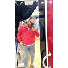Baros Yarım Fermuarlı Şardonlu Sweat
