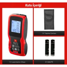 Texta MTR80 Lazerli Mesafe Ölçer 80 Metre Ölçüm Mesafesi