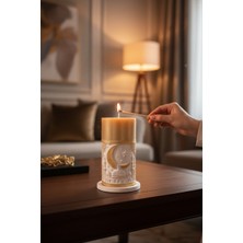 FS Candle & Home Ramazan Temalı El Yapımı Dekoratif & Hediyelik Beton Mum