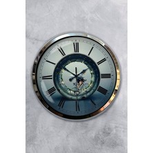 Kasva Concept 40 cm Krom Metal Yarışçı Duvar Saati Hediyelik