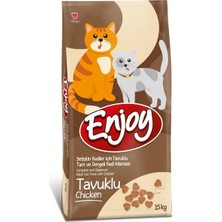 Enjoy Tavuklu Yetişkin Kedi Maması 15 kg