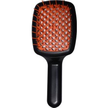 Janeke Curvy M Saç Fırçası Arkası Açık Chrome Turuncu SP508A Nas