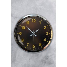 Kasva Concept Hediyelik 40 cm Krom Metal Özgürlük Duvar Saati