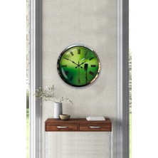 Kasva Concept Hediyelik 40 cm Krom Metal Palyaço Duvar Saati
