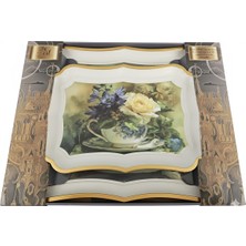 Karma Melamin Kırılmaz Ikili Sunum Tepsisi