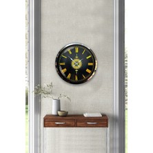 Kasva Concept Hediyelik Dekoratif 40 cm Krom Metal Ayetli Duvar Saati