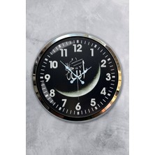 Kasva Concept 40 cm Krom Metal 2021 Moda Duvar Saati Hediyelik