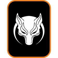 Beta Moda Hub Börü Kurt Hilal Oto Cam Sticker Beyaz 20*20 cm