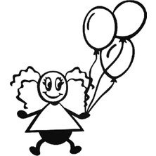 Beta Moda Hub Baby Çöp Adam 15 Oto Sticker 20 cm