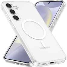 M.TK Moveteck Samsung Galaxy A36 - A37 Uyumlu Kılıf Kamera Korumalı Magsafe Şarj Özellikli Şeffaf Pc Mika Silikon Darbe Korumalı Kapak