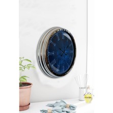 Kasva Concept Hediyelik 40 cm Krom Metal Fantastik Duvar Saati