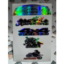 Hologram Kart Araba Arka Cam Yazıları 1 Adet Hologramlı Yeni Model