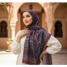 Revam Collection Etnik Retro Desenli Pamuk Şal