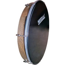 Mitello Profesyonel Bendir, Ceviz Kasnak, 46 cm Çap (Dıştan Akortlu, Ayarlanabilir) - Kılıf Dahil