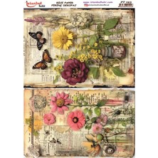 E Hobici Pirinç Dekopaj Kağıdı 30X42CM PT-193 Vintage