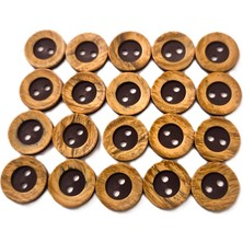 Çillor 90 Adet Kokonat Düğme/30 Adet 28BOY-17,8MM/30 Adet 24BOY-15,2MM/30 Adet 18BOY-11,4MM