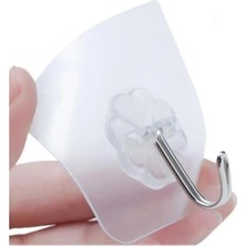 Ecovibe 1 Adet Çok Güçlü Kendinden Yapışkanlı Şeffaf Askı