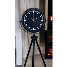 Marsilyan Siyah Lüks Sade Tripod Ayaklı Saat