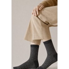 Gigi Giyim Desenli Lambswool Yün Erkek Çorap