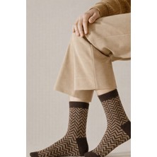 Gigi Giyim Desenli Lambswool Yün Erkek Çorap