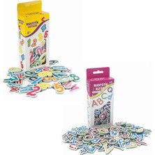 Giffy Oyuncak Manyetik Mıknatıslı Türkçe - Ingilizce Harfler ve Sayılar Eğitici Alfabe ve Sayı Magnet