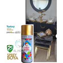 Kl Home Uygun Büyük Boy - Altın Gold Sprey Boya 400ML -2 Yıl Raf Ömrü
