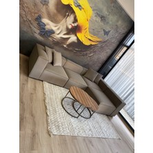 Erduran Mobilya Angelo 4 Modül Zero 05 Leke Tutmaz Kumaş Köşe Koltuk Takımı