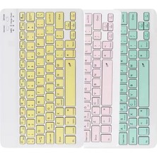 No 35 Moda Bluetooth Şarj Edilebilir Mini Q Klavye Kablosuz Taşınabilir