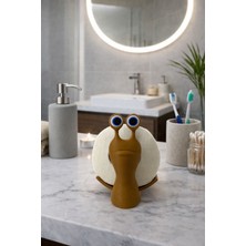 Novatech İnovasyon Salyangoz Tuvalet Kağıdı Tutucu Dekoratif & Fonksiyonel Banyo Dekorasyonu Banyo Organizeri